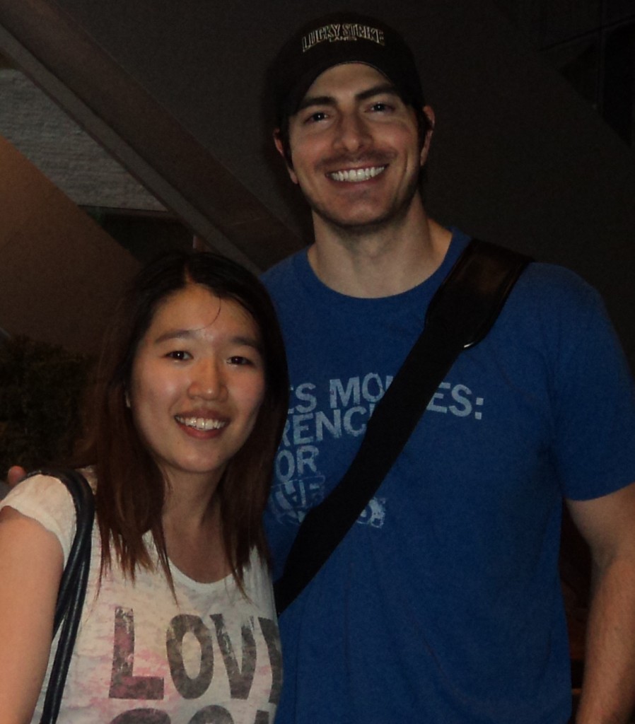 Brandon Routh and Michelle in 2012