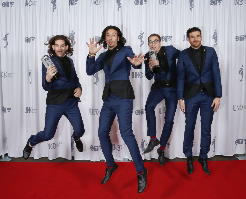 MAGIC! among other Canadian talents with multiple JUNO wins at 2015 JUNO Awards