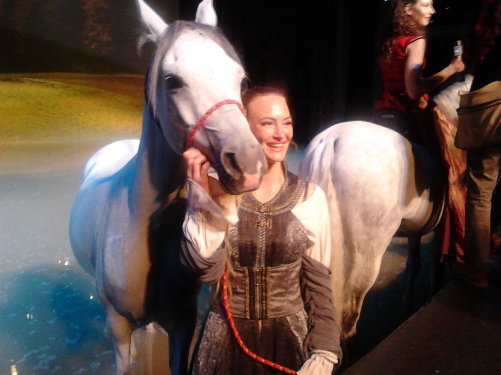 Elise Verdoncq  with her horse Frosty