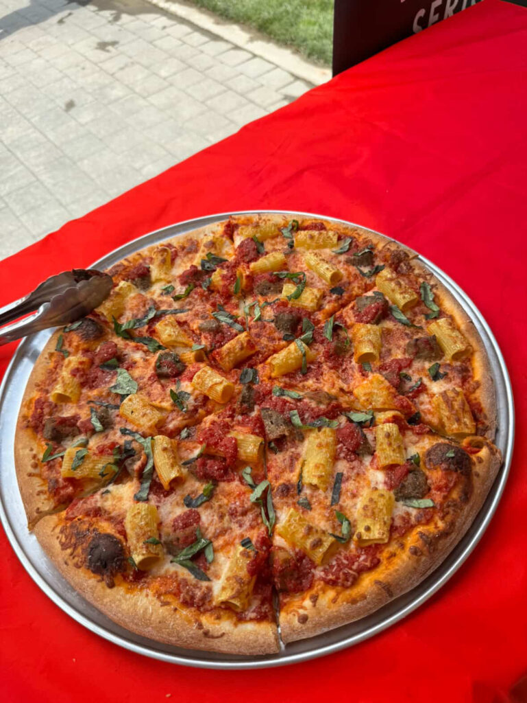 Bolognese pizza from Pizza Nova at CNE 2025 foods in Toronto