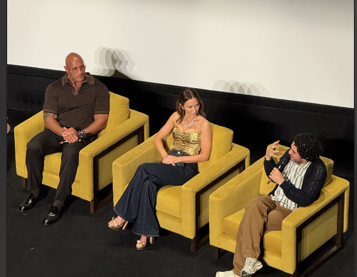 The Rock and Emily Blunt